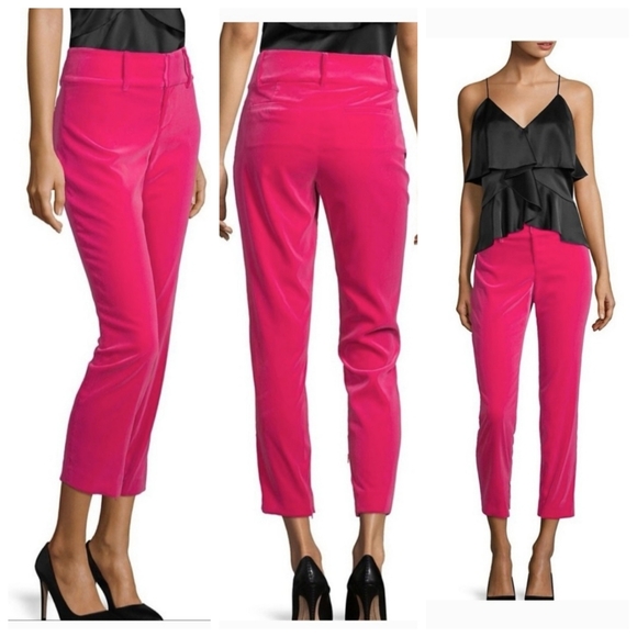 Alice + Olivia Pants - alice + olivia  slim velvet ankle pants Size 6